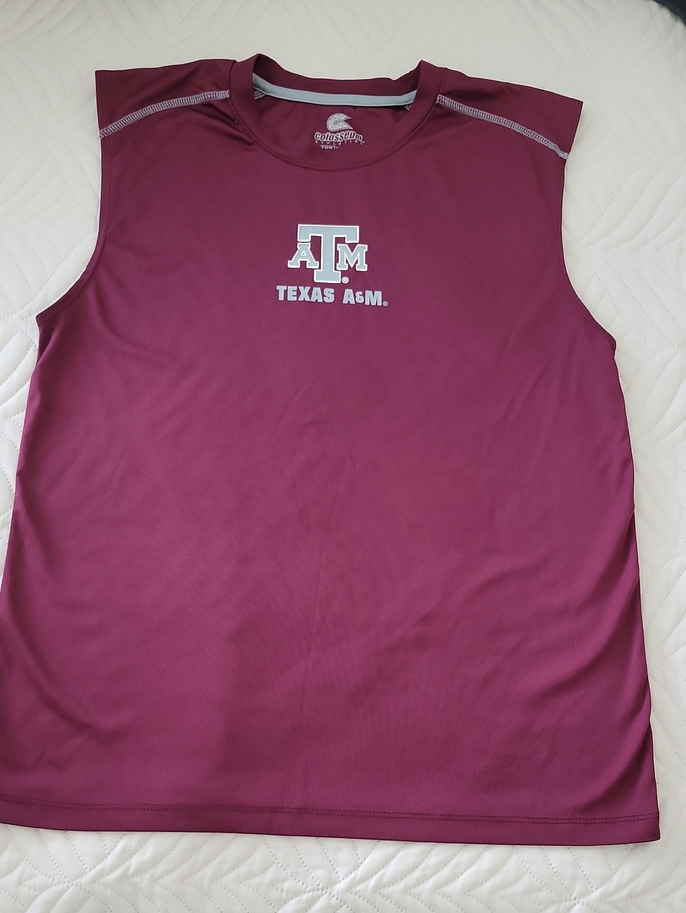A&M Logo Maroon Sleeveless Athletic Shirt